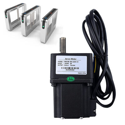 24V 40W Brushless Servo Motor, 1:50 Planetary Gearbox Tốc độ xoắn cao DC Motor cho Turnstile Gate Access Control