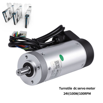Động cơ Servo Tích hợp Chịu nhiệt độ thấp 59mm Mặt bích 24V DC 100W, Mô-men xoắn tối đa 23Nm, Bộ mã hóa 2400 dòng, cho Cổng xoay Cổng tốc độ